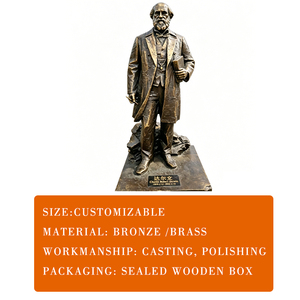 Maßgefertigte Lebensgroße Gegossene Bronze Moderne Berühmte Persönlichkeits-Skulptur Charles <span class=keywords><strong>Darwin</strong></span> Statue mit Sehr Detaillierter Schnitzerei für Öffentliche Plätze HUIYI - Product Image 4