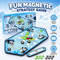 Jeu de table magnétique éducatif personnalisé en plastique, jeu de bataille de billes courbes, pour deux joueurs, interactif parent-enfant, jouets de lancer rapide