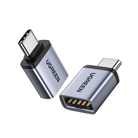 Adaptador OTG USB-C 3.0 UGREEN, Adaptador USB-C Macho a USB Hembra, Transferencia de Datos de Alta Velocidad de 5 Gbps y Carga