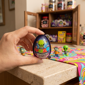 Monstres d'Halloween pour thèmes Alien et Mumie : Biscuits solides au chocolat et jouets en vrac - Product Image 6