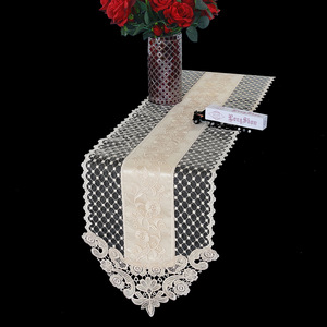 Sinh thái thân thiện hòa tan trong nước tối giản ngà hòa tan ren bảng <span class=keywords><strong>Runner</strong></span> để sử dụng nhà-cho các dự án quán cà phê khách sạn dệt Châu Âu - Product Image 4