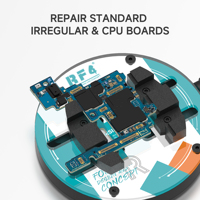RF4 RF-FT12/RF-FT13S Perlengkapan Perbaikan Motherboard Ponsel Universal Penjepit Stabil Rotasi 360 untuk Papan PCB/CPU Logam