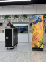 Écran d'affichage LED portable et pliable pour intérieur, modules GOB P1.2-P2.0 pour centre commercial, salon professionnel, magasin, studio, publicité