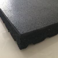 Matras karet EPDM ramah lingkungan tebal 15mm untuk Gym luar ruangan dan taman bermain fitur antiselip untuk lokakarya