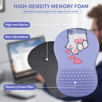 Tapis de bureau en mousse à mémoire de forme PORON New Star avec base antidérapante, ensemble de tapis de souris gaming personnalisé et repose-poignet – En stock