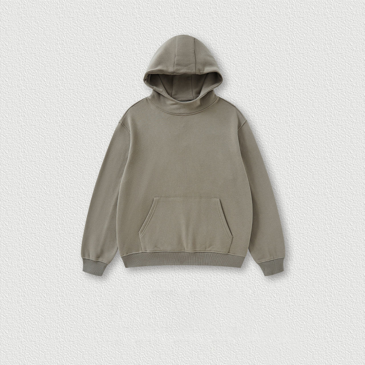 เสื้อมีฮู้ดสีเขียวอมเทา