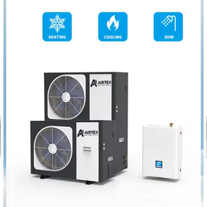 Pompe à chaleur à double flux frontal compacte avec mécanisme de dégivrage intelligent intégré, triple fonction de chauffage des locaux et chauffage radiant au sol - Product Image 3