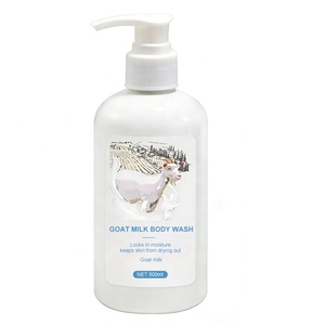 Gel Douche au Lait de Chèvre 500ml OEM ODM, Acide Hyaluronique Multi-Molécules, Hydratant, Éclaircissant, Anti-Âge - Product Image 1