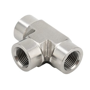 Conector en T de Acero Inoxidable 316 de Alta Calidad de 1 Pulgada con Extremos Hembros, Superficie Lisa, OEM Personalizable, Flexible para Sistemas de Agua - Product Image 1