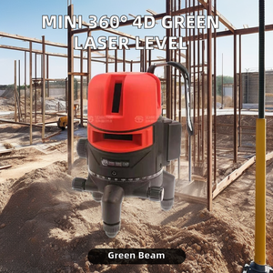 <strong>Mini</strong> 4D 5-<strong>Line</strong> Rotary Demarcation Laser <strong>Level</strong> Self-Leveling 360 Degree Horizontal Green Beam Rechargeable for DIY Industrial - Product Image 3