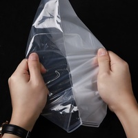Sacs en plastique PE transparents jetables avec fermeture éclair, personnalisables avec logo, impression par tampographie pour chaussettes, utilisation promotionnelle en supermarché - Vente en gros