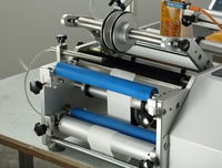 Machine d'impression d'étiquettes de bouteilles d'eau rondes, Machine d'impression de codes à barres Semi-automatique pour bouteilles cosmétiques de shampoing