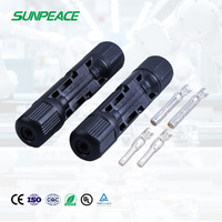 Connecteur solaire PV IP65 étanche 1000V mâle/femelle DC en aluminium et cuivre type MCX pour câble de panneau solaire