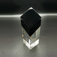 Vente chaude du fabricant K9 Crystal Souvenir Award Trophée rond en verre cristal