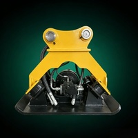 Compacteur vibrant hydraulique robuste pour excavatrice, idéal pour la construction routière