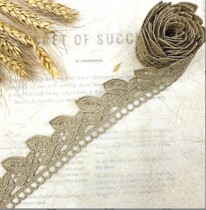 ZSY Ricamo Idrosolubile con Filo Antico 100% Poliestere, Pizzo Etnico di Lusso Bianco a Forma di Fagiolo e Ventaglio, Floreale, per Abbigliamento Sexy - Product Image 6