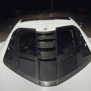 Carbone sec pour <span class=keywords><strong>Corvette</strong></span> C8 <span class=keywords><strong>Z1</strong></span> Pare-chocs avant Lèvres Splitter Jupes Spoiler Diffuseur Capot Capot à visser Montage universel - Product Image 6