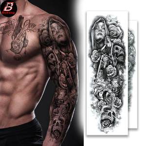 <span class=keywords><strong>Tatuajes</strong></span> Temporales Florales Impermeables Hechos en China, Venta al Por Mayor, <span class=keywords><strong>para</strong></span> Hombres y Mujeres, Estilo Europeo - Product Image 1