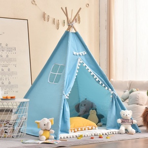 Nuevas Carpas de Juego Ecológicas de Lino y Algodón para Niños, Casa de Juegos Tipo Castillo de Princesa para Exteriores, Admite Tamaños y Colores Personalizados, Unisex - Product Image 2