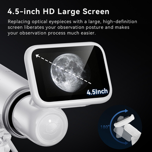 Télescope astronomique automatique HD en métal haute puissance pour enfants, pour l'observation des étoiles et de la lune, la lecture du ciel lointain et l'observation céleste - Product Image 4