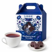 Venster Gable Box Thee Cubes 10 stuks Thee Bom Verpakte Geur Thee Pellets Zakloze Drink Bom Geperste Thee Edelstenen Private Label OEM