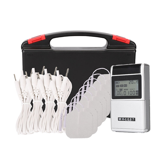 WayOne Dual Channel Portable TENS Body Massager with 48 Modes Timing Control for Pain Relief Physiotherapy%