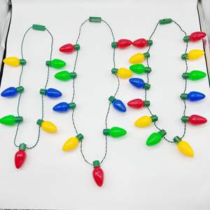Led Natal Corda Lâmpada Iluminar Colorido Flash Colar Brilho Brinquedo - Product Image 6