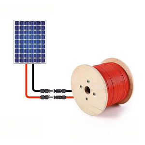 สายเคเบิลโซลาร์เซลล์แรงดันต่ำ ShangJin PV1-F ขนาด 10/12 AWG ทองแดงเคลือบดีบุก XLPE มาตรฐาน IP67 รองรับแรงดันไฟฟ้า AC2000V สำหรับสถานีไฟฟ้าโซลาร์เซลล์ - Product Image 3