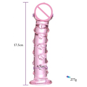 Frauen Sexspielzeug Simulation Penis Pink Crystal Dildos <span class=keywords><strong>Xxxl</strong></span> Glas dildos - Product Image 6
