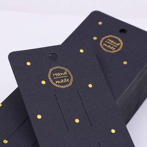 Mode Bracelet cheveux boucle d'oreille <span class=keywords><strong>pince</strong></span> à cheveux personnalisé imprimé logo <span class=keywords><strong>papier</strong></span> porte-carte emballage boucle d'oreille carte pour l'affichage - Product Image 4