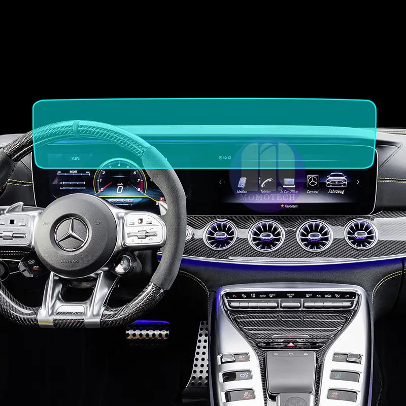for Mercedes-Benz AMG GT Roadster 2 Door 4 Door Coupe Car GPS Navigation Touch Screen Tempered Glass Protective Film