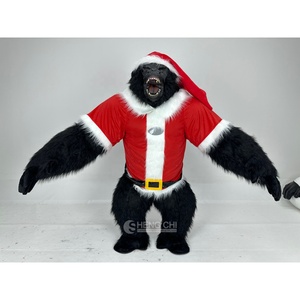 Sheng chi Infla table Walking Tragbare Riesen Gorilla Maskottchen Kostüm Mensch Größe Weihnachten Gorilla zu verkaufen - Product Image 1