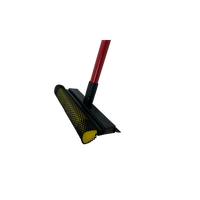 Raclette de nettoyage de vitres de voiture en plastique rouge essuie-glace en caoutchouc souple avec éponge de nettoyage de vitres noire en caoutchouc et essuie-glace