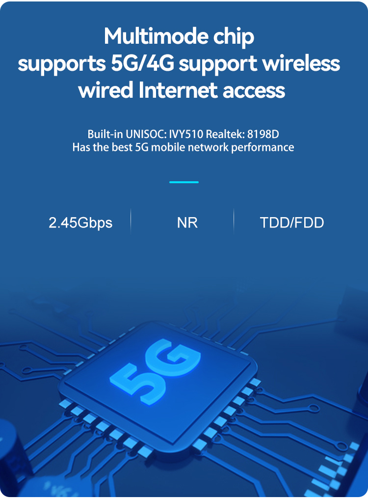 इंडोर CPE 5G वायरलेस राउटर तेज़ और अधिक स्थिर 5G मॉडेम 3