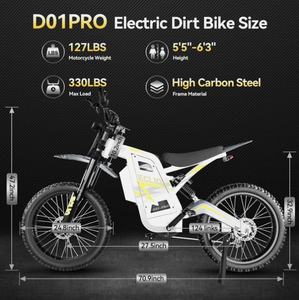 มอเตอร์ไซค์ไฟฟ้า New ECLIO Peak 5500W 40MPH 60V 32Ah ยางใหญ่ สำหรับขับขี่ออฟโรด รับผลิตแบบ OEM ODM รับประกัน 3 ปี - Product Image 4