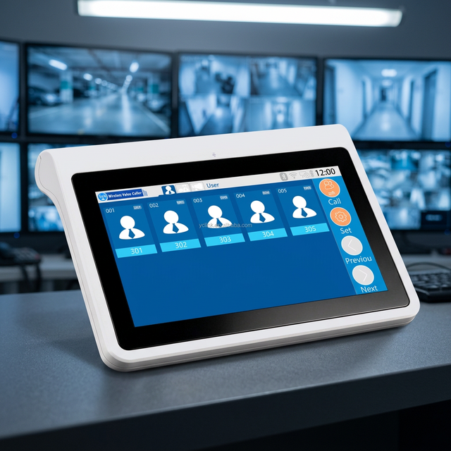 Anti Interference Remote Wireless Paging System MLA02-EN Long Endurance Pager Host for Monitoring Room