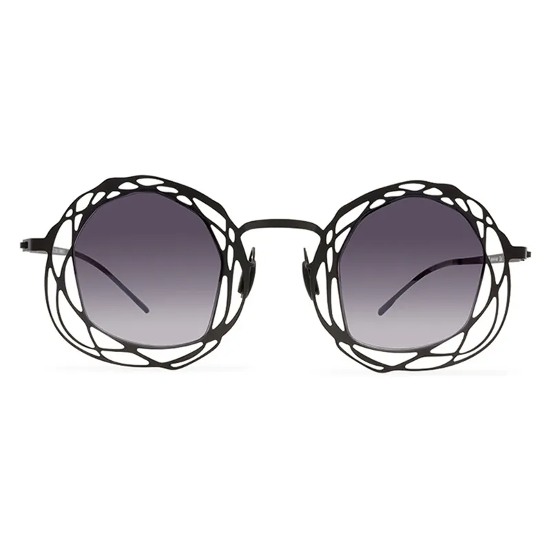 Óculos de sol de sol unissex de nylon com lentes de nylon, óculos de sol irregulares da moda, europeus e americanos, coloridos e modernos