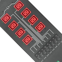 ETL Aprobación Durable PDU Socket 24 puertos 3 Fase C19 160A Smart Pdu para Overclocking de máquinas de alta potencia