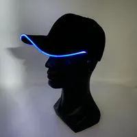 Cappello da Baseball LED Luminoso Lampeggiante per Feste Rave, Cappello Luminoso per Donna e Uomo, Accessorio per Hip-hop, Club, Bar, Spettacoli sul Palco