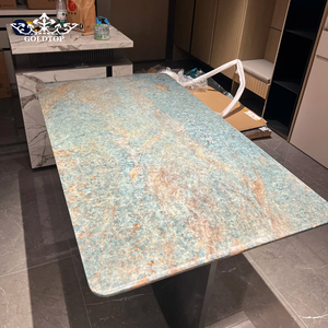 GOLDTOP Luxury Polished Amazon Blue Natural Quartzite Vibrant <b>Stone</b> for Statement Feature Walls and Luxury Bathroom Vanities - Product Image 5