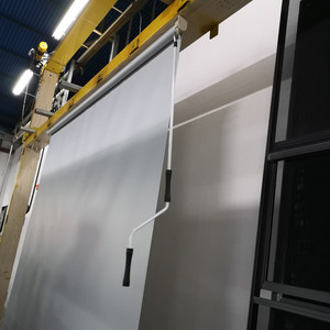Store enrouleur d'extérieur de style moderne, coupe-vent, câble en acier inoxydable, manivelle de contrôle antirouille, fabriqué en usine pour le jardin intégré - Product Image 4