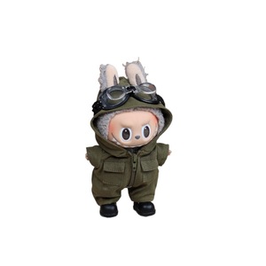 Labubu <b>Doll</b> Clothes Pilot Onesie Three Piece Flight Suit With Medals For 1/3 Scale Vinyl <b>Dolls</b> Unisex Youth Apparel - Product Image 5
