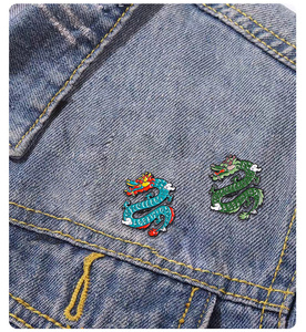 Broche Mascotte du Zodiaque de l'Année du <span class=keywords><strong>Dragon</strong></span>, Épingle à Revers Personnalisée pour Sac à Dos et Vêtements - Product Image 4