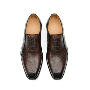 Zapatos Oxford de cuero de alta gama para hombre, hechos con la capa superior de piel de cocodrilo, ideales para bodas y negocios. - Product Image 5