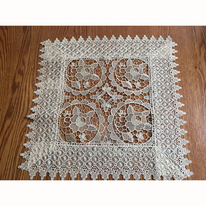 Bán buôn Khăn trải bàn cổ điển và bảng RUNNERS ren thêu <span class=keywords><strong>Overlay</strong></span> Khăn trải bàn hình chữ nhật ren bảng Bìa Khăn trải bàn - Product Image 4