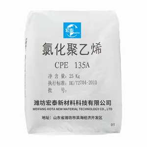 Resina clorada do CPE do polietileno da matéria prima plástica para a tubulação do pvc do cloreto de Polyvinyl