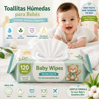 Lingettes pour bébé de qualité supérieure, fabricant OEM, lingettes humides extra épaisses pour bébé, lingettes à l'eau pure pour peaux sensibles, pour le change de couche et les voyages