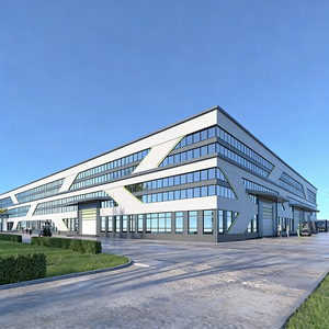 Structure en acier préfabriquée pour entrepôt à plusieurs étages, cadre portique Q345B, poutres en H, construction industrielle - Product Image 2