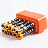 Jeu d'embouts de tournevis cruciformes Phillips PH2 en acier allié S2 à double extrémité avec anneau magnétique amovible pour tournevis électrique