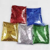 Vente en gros en vrac 1 kg/sac Poudre de paillettes fines biodégradable en fibres végétales de couleurs hexagonales irisées pour la décoration de Noël